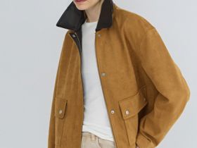 Куртка из искусственной замши, Бежевый