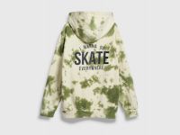 Худи с принтом тай-дай для мальчиков, Зеленый