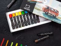 Набор масляной профессиональной пастели Малевичъ, 12 цветов