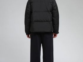 Стеганый пуховик с натуральным пухом