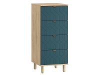 Комод Теджонс 47x108 Деко ​Аквамарин/Дуб Ирландский
