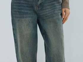Джинсы Mom, Голубой
