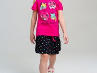 Фуфайка трикотажная для девочек (футболка)