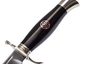 Финка НКВД Звезда, сталь Х12МФ, рукоять граб