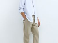 Джоггеры из тонкого твила, Бежевый