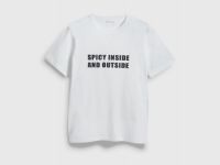 Футболка с принтом, Белый