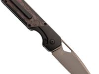 Складной нож Kizer Militaw, сталь S45VN, рукоять Titanium/Fatcarbon
