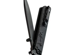 Складной нож Перемен Зубры BW, сталь 8Cr14MoV, рукоять FRN, черный