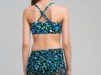 Комплект трикотажный для девочек: купальный костюм, парео