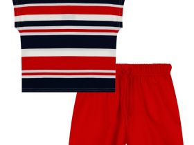 Комплект для девочки: футболка, шорты