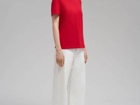 Приталенная футболка из джерси