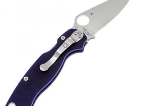 Складной нож Spyderco Paramilitary 2 Comp Lock Blue, сталь S110V, рукоять G-10 темно-синяя