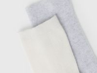 Носки в рубчик, 2 пары, Серый