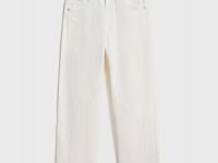 Джинсы объёмного кроя для девочек, Белый