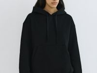 Флисовое худи, Черный