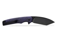 Складной нож Petrified Fish Bat, сталь N690, рукоять Purple Gmascus G10