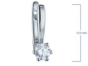 Серьги из белого золота э4712сг04220753