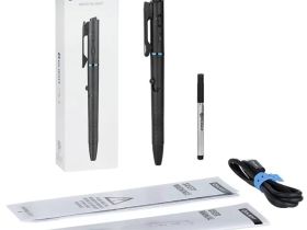 Тактическая ручка с фонарём Olight Open 3, черный алюминий