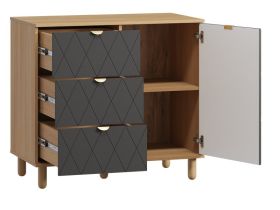 Тумба Теджонс 93x85 Ромб Графитовый