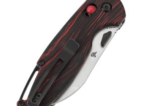 Складной нож Tenable Model 6, сталь 14C28N, рукоять G10 черно-красная