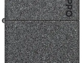 Зажигалка ZIPPO Logo с покрытием Iron Stone™, латунь/сталь, серая, матовая, 38x13x57 мм
