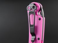 Складной нож Daggerr Sting Slim Pink BW, сталь VG-10, рукоять G10