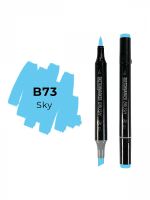 Маркер двухсторонний на спиртовой основе Sketchmarker Brush Цвет Небесный