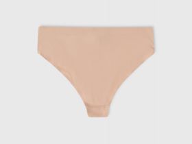 Бесшовные трусы со средней посадкой, Бежевый