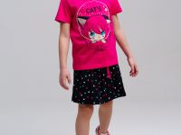 Фуфайка трикотажная для девочек (футболка)