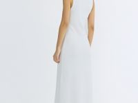 Вязаное платье с воротником-поло, Бежевый