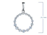 Классическая подвеска из серебра э0612пд06168100_white