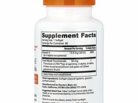Doctor's Best, Токотриенолы с EVNol SupraBio, 50 мг, 60 капсул