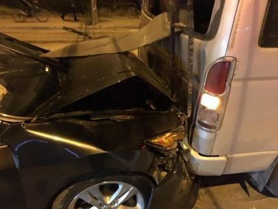 За минувшие выходные в Якутске произошли пять ДТП, пострадали восемь человек