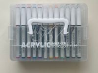 Набор маркеров акриловые Languo, 36 цветов, пластиковый бокс