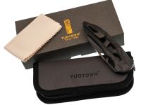 Складной нож TUOTOWN ONYX, стальTmax, рукоять Titanium black / carbon fiber