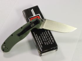 Нож складной Ontario RAT-1, сталь D2, Satin, рукоять термопластик GRN, olive