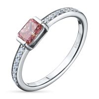 Классическое кольцо из белого золота э0912кц11220018_pink