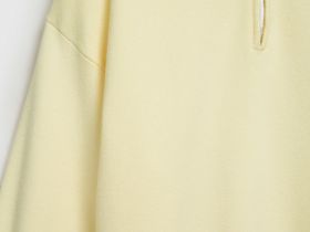 Джемпер с воротником поло на молнии, Желтый