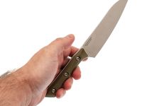 Кухонный нож Microtech 6 Utility Knife, сталь M390MK, рукоять G10, оливковый