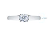 Классическое кольцо из серебра э0612кц10210204_white