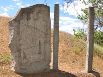 Место, где находился лагерь военнопленных в период Сталинградской битвы