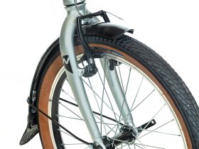 Складной велосипед Novatrack Town 20 V-brake, год 2024, цвет Серый