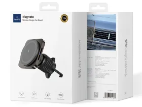 Автомобильный держатель Wiwu CH-318 MagSafe 15W в воздуховод для смартфона (Black)