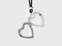 Ожерелье с кулоном в виде сердца, Серебряный