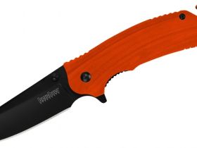 Складной нож Kershaw Barricade, сталь 8Cr13MoV, рукоять GFN, оранжевый