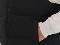 Стёганый утеплённый жилет с воротником-стойкой, Черный