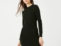 Женское платье Lacoste с длинным рукавом и круглым вырезом