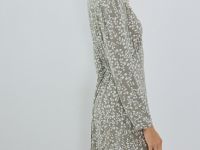 Платье макси с принтом, Зеленый