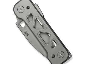 Складной нож WE Knife Tyro, сталь CPM 20CV, рукоять титан, серый