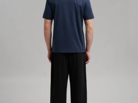 Футболка прямого кроя из мерсеризованного хлопка